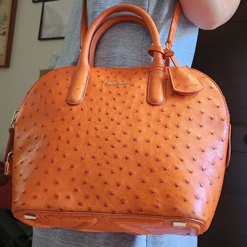 MaxMara Exotic Ostrich Made in Italy - Picture 3 of 16